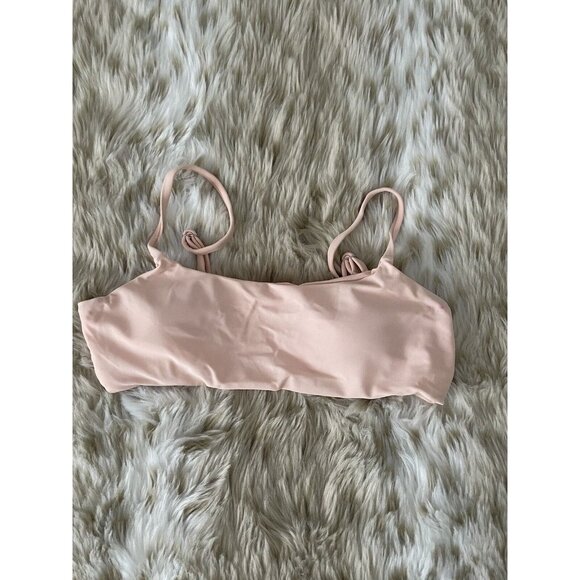 Lovely Pale Pink scoop bikini swim top size Medium NWOT - Picture 1 of 1